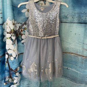 Sparkly girls princess unicorn dress NWOT sz 10